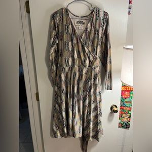 XL Effie’s Heart Sarah Dress in autumn leaves print